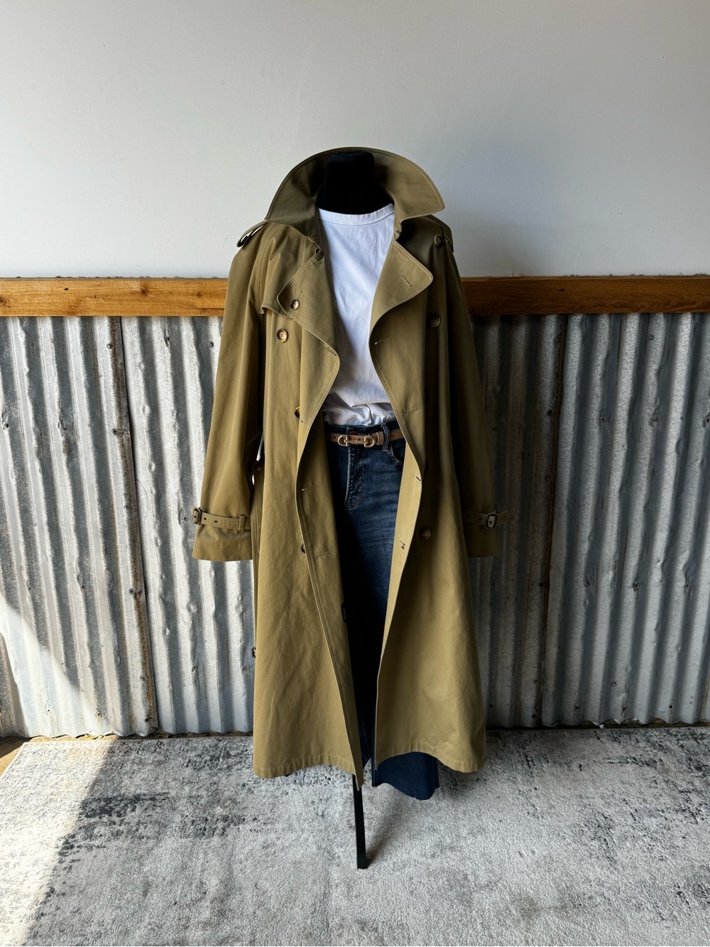 Vintage Authentic Imports 42L Trench Coat